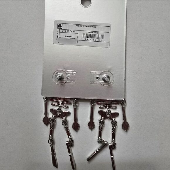 Sugarfix by Baublebar Drop Dead Hottie Halloween Skeleton Glow In Dark Earrings - Picture 3 of 4